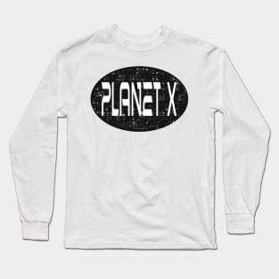 Planet X Space Logo Science Sci fi Long Sleeve T-Shirt